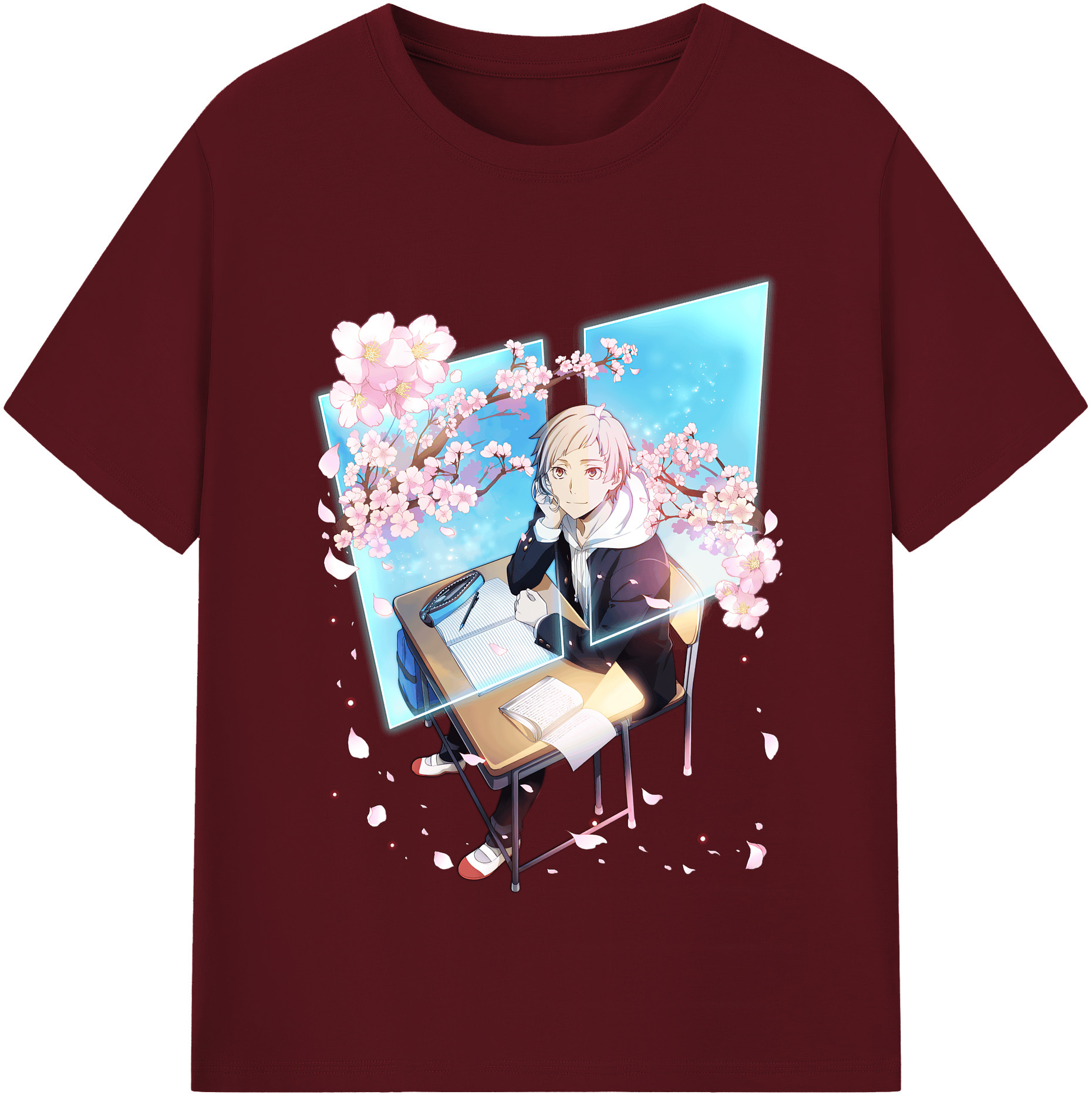（画像用） 文豪ストレイドッグス Bungo Stray Dogs 綿100％半袖Tシャツ（フロントプリント）